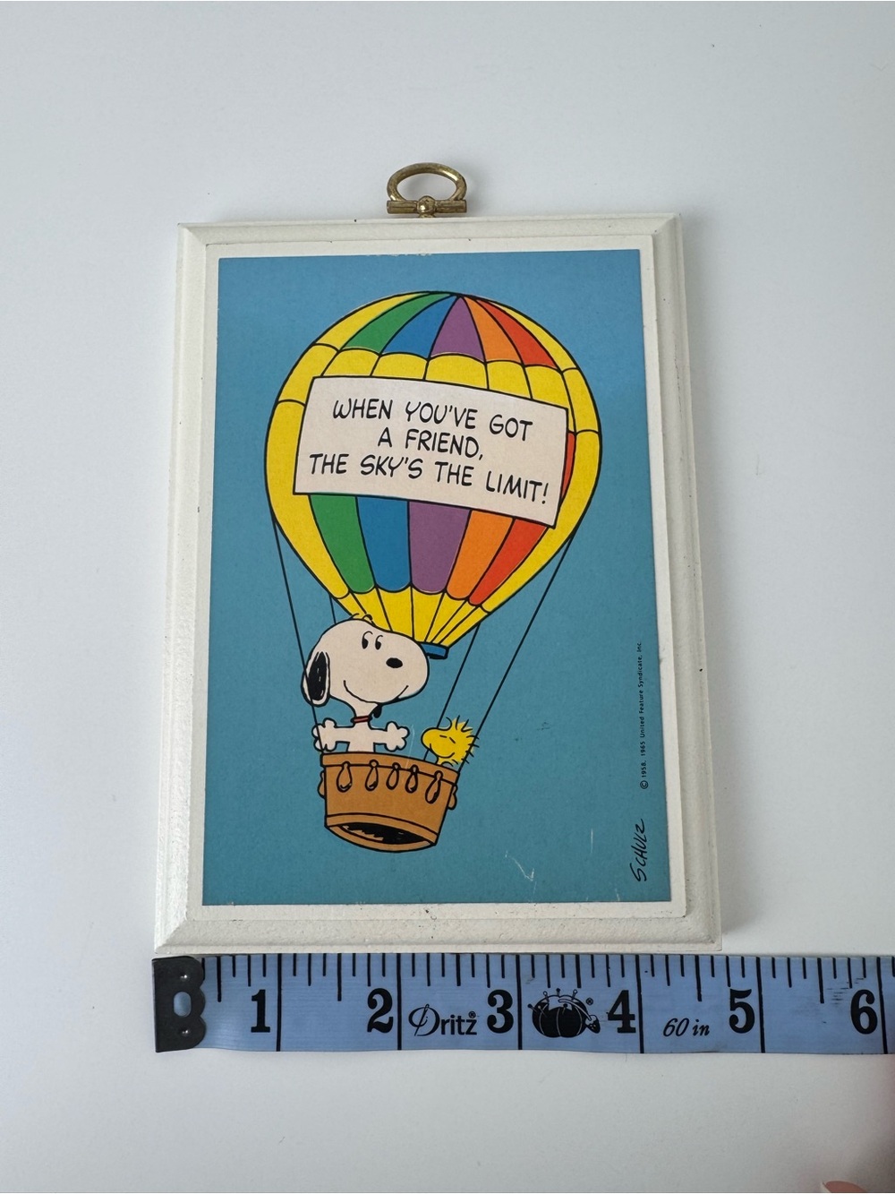 Vintage Snoopy Hallmark Wood Plaque - Picture 4 of 6